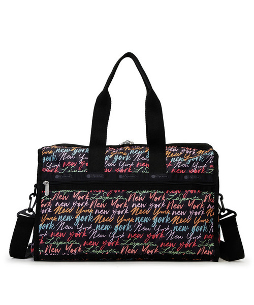 LeSportsac(レスポートサック)の「DELUXE MED WEEKENDER NYCスクリプトブラック(ボストンバッグ・レディース・ブラック・FREE)」の5枚目の写真