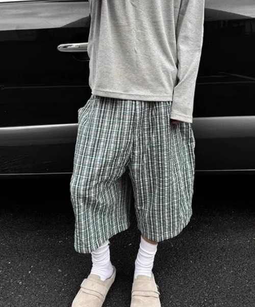 Ritzy(リッツィー)の「チェックシワシワ 7 分丈バルーンパンツ(その他パンツ・レディース・チェック・M/L)」の1枚目の写真