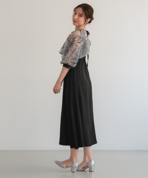 Cupid Heart(キューピッドハート)の「【Cupid Heart】結婚式用!刺ししゅうレースボレロsetドレス(ドレス・レディース・ブラック/モカ/グリーン・MEDIUM)」の18枚目の写真