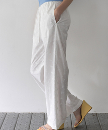 eyelet pants (white)