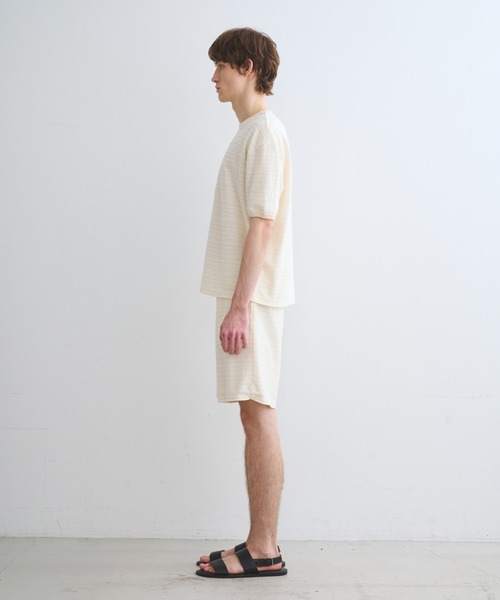 three dots(スリードッツ)の「スラブタック ボーダーTシャツ(Tシャツ/カットソー・メンズ・ブルー系その他/ホワイト系その他・SMALL/MEDIUM/LARGE)」の15枚目の写真