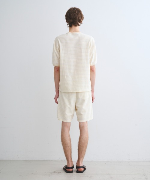 three dots(スリードッツ)の「スラブタック ボーダーTシャツ(Tシャツ/カットソー・メンズ・ブルー系その他/ホワイト系その他・SMALL/MEDIUM/LARGE)」の16枚目の写真