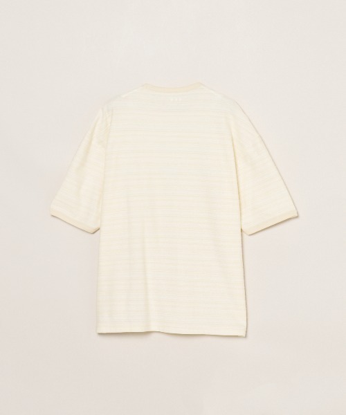 three dots(スリードッツ)の「スラブタック ボーダーTシャツ(Tシャツ/カットソー・メンズ・ブルー系その他/ホワイト系その他・SMALL/MEDIUM/LARGE)」の4枚目の写真
