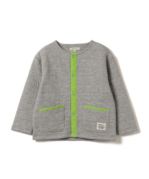 BEAMS mini(ビームスミニ)の「カットキルト ジャケット 2026FW(90~150cm)子供服 通園 通学 防寒(スウェット・キッズ・ライトグレー/レッド・100/90/150/130/120/110/140)」の10枚目の写真