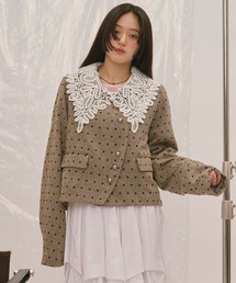 SMOKE FLOWER SCARF JACKET（テーラードジャケット）｜Ameri（アメリ