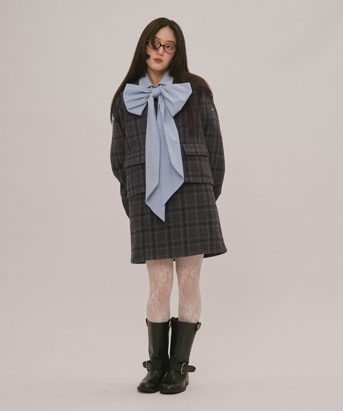 loin nuit(ロワンニュイ)の「2way lace collar jacket / 2wayレースカラージャケット(テーラードジャケット・レディース・キャメル/グレー/ブラウン・FREE)」の16枚目の写真