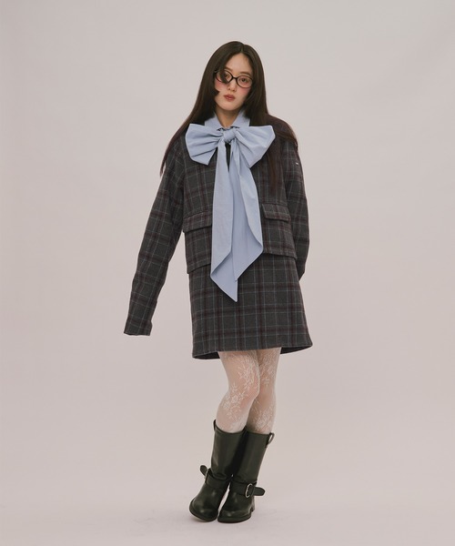 loin nuit(ロワンニュイ)の「2way lace collar jacket / 2wayレースカラージャケット(テーラードジャケット・レディース・キャメル/グレー/ブラウン・FREE)」の17枚目の写真