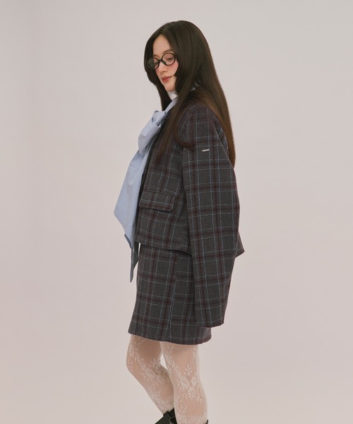 loin nuit(ロワンニュイ)の「2way lace collar jacket / 2wayレースカラージャケット(テーラードジャケット・レディース・キャメル/グレー/ブラウン・FREE)」の20枚目の写真