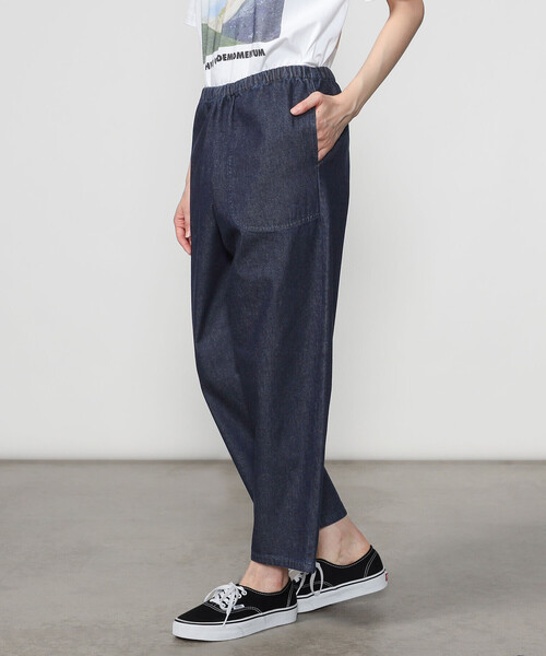 DANTON(ダントン)の「DANTON | デニム イージーパンツ WOMEN(デニムパンツ・レディース・ダークインディゴブルー・36)」の3枚目の写真