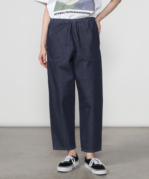 DANTON(ダントン)の「DANTON | デニム イージーパンツ WOMEN(デニムパンツ・レディース・ダークインディゴブルー・36)」の1枚目の写真