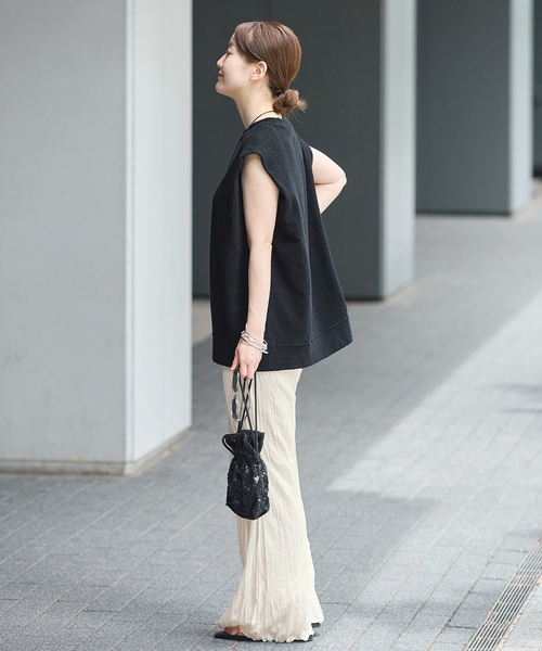 IENA(イエナ)の「5-knot/ファイブノット CRICKLE FIN FLARE TROUSERS パンツ 5KIE-CRCL-0004(その他パンツ・レディース・ブラック/アイボリー/ブラウン・SMALL/MEDIUM)」の22枚目の写真