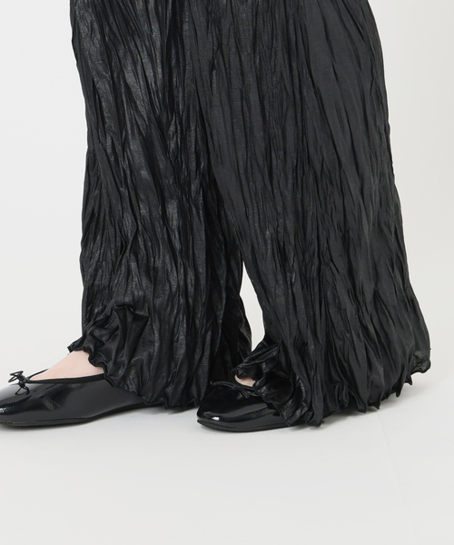 IENA(イエナ)の「5-knot/ファイブノット CRICKLE FIN FLARE TROUSERS パンツ 5KIE-CRCL-0004(その他パンツ・レディース・ブラック/アイボリー/ブラウン・SMALL/MEDIUM)」の9枚目の写真