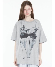 SORIN（ソリン　）の「【ご好評につき追加生産決定】Bra Printed Big T-shirt/ブラプリント ビッグTシャツ（Tシャツ/カットソー）」