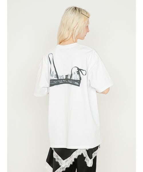 SORIN（ソリン　）の「【ご好評につき追加生産決定】Bra Printed Big T-shirt/ブラプリント ビッグTシャツ（Tシャツ/カットソー・レディース・ホワイト/グレー・38）」の12枚目の写真