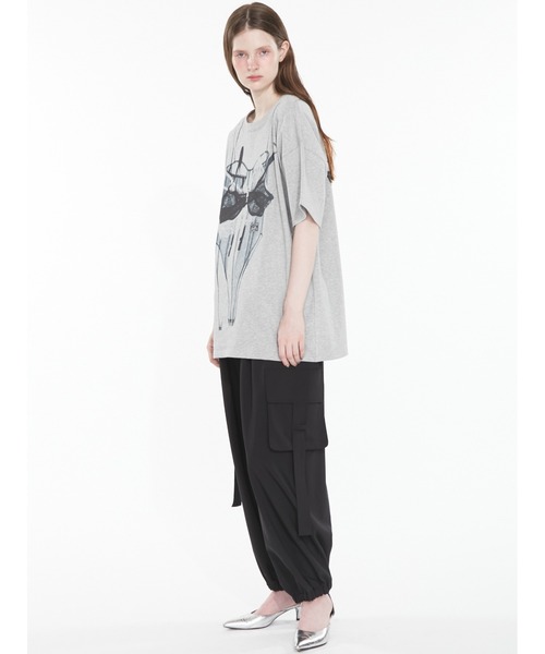 SORIN（ソリン　）の「【ご好評につき追加生産決定】Bra Printed Big T-shirt/ブラプリント ビッグTシャツ（Tシャツ/カットソー・レディース・ホワイト/グレー・38）」の16枚目の写真