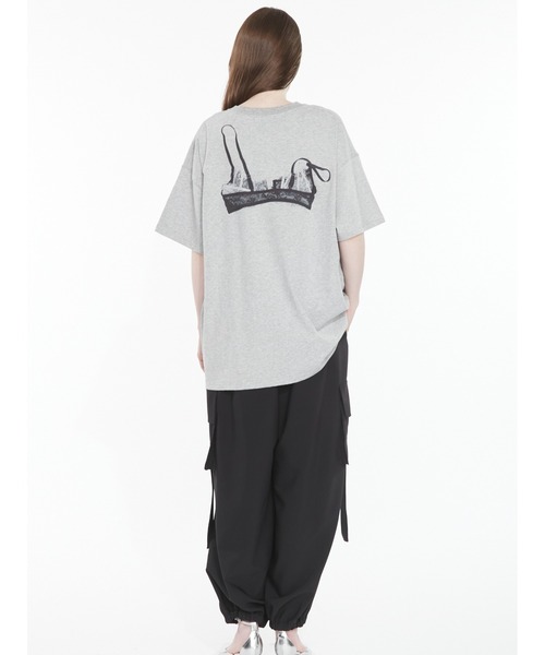 SORIN（ソリン　）の「【ご好評につき追加生産決定】Bra Printed Big T-shirt/ブラプリント ビッグTシャツ（Tシャツ/カットソー・レディース・ホワイト/グレー・38）」の17枚目の写真