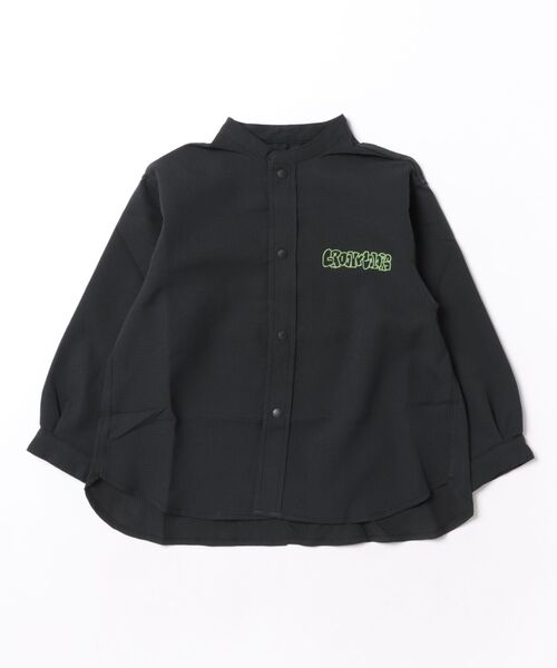 GROOVY COLORS(グルービーカラーズ)の「Deratol Air Bandcollar Shirt(シャツ/ブラウス・キッズ・ブラック・115cm/125cm)」の4枚目の写真