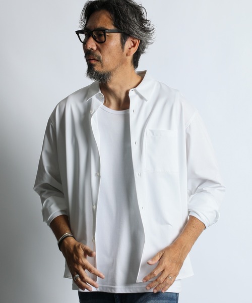 HIGH GAUGE CUT-SEWN SHIRT：ハイゲージ カットソーシャツ/ 速乾