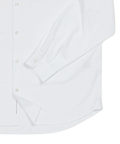 The DUFFER of ST.GEORGE(ザダファーオブセントジョージ)の「HIGH GAUGE CUT-SEWN SHIRT:ハイゲージ カットソーシャツ/ 速乾 / クールビズ / ビジカジ(シャツ/ブラウス・メンズ・サックスブルー/ネイビー/ホワイト・SMALL/X-LARGE/LARGE/MEDIUM)」の16枚目の写真