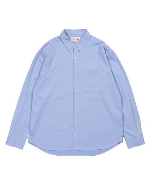 The DUFFER of ST.GEORGE(ザダファーオブセントジョージ)の「HIGH GAUGE CUT-SEWN SHIRT:ハイゲージ カットソーシャツ/ 速乾 / クールビズ / ビジカジ(シャツ/ブラウス・メンズ・サックスブルー/ネイビー/ホワイト・SMALL/X-LARGE/LARGE/MEDIUM)」の14枚目の写真