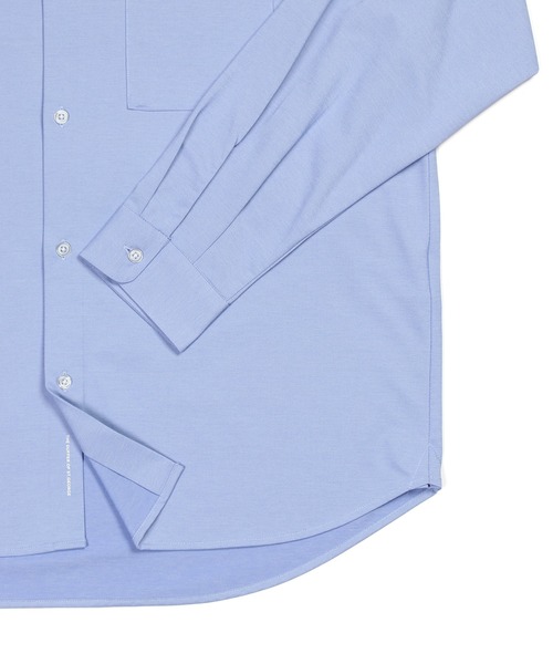 The DUFFER of ST.GEORGE(ザダファーオブセントジョージ)の「HIGH GAUGE CUT-SEWN SHIRT:ハイゲージ カットソーシャツ/ 速乾 / クールビズ / ビジカジ(シャツ/ブラウス・メンズ・サックスブルー/ネイビー/ホワイト・SMALL/X-LARGE/LARGE/MEDIUM)」の18枚目の写真
