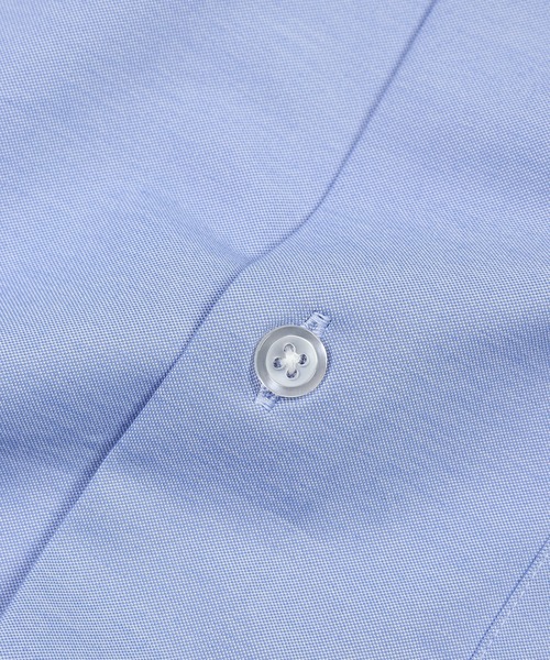 The DUFFER of ST.GEORGE(ザダファーオブセントジョージ)の「HIGH GAUGE CUT-SEWN SHIRT:ハイゲージ カットソーシャツ/ 速乾 / クールビズ / ビジカジ(シャツ/ブラウス・メンズ・サックスブルー/ネイビー/ホワイト・SMALL/X-LARGE/LARGE/MEDIUM)」の19枚目の写真