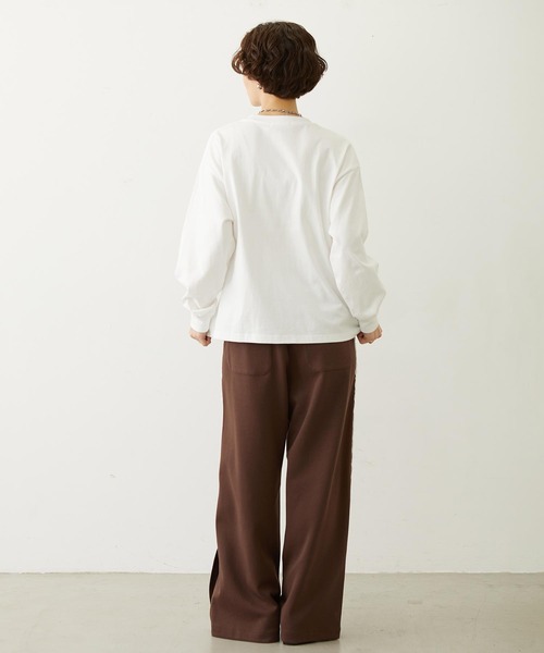MILKFED.（ミルクフェド）の「LACE LINE PANTS（スウェットパンツ・レディース・ブラック/グレー/ブラウン・M/S）」の14枚目の写真