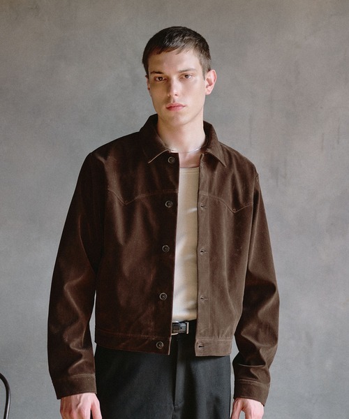 Regen Glanz(レーゲングランツ)の「western york synthetic suede jacket / ウエスタンヨークシンセティックスエードジャケット(ブルゾン・メンズ・ブラック/ブラウン系その他・MEDIUM/SMALL/LARGE)」の1枚目の写真