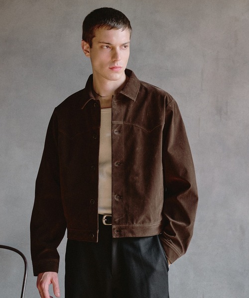 Regen Glanz(レーゲングランツ)の「western york synthetic suede jacket / ウエスタンヨークシンセティックスエードジャケット(ブルゾン・メンズ・ブラック/ブラウン系その他・MEDIUM/SMALL/LARGE)」の16枚目の写真