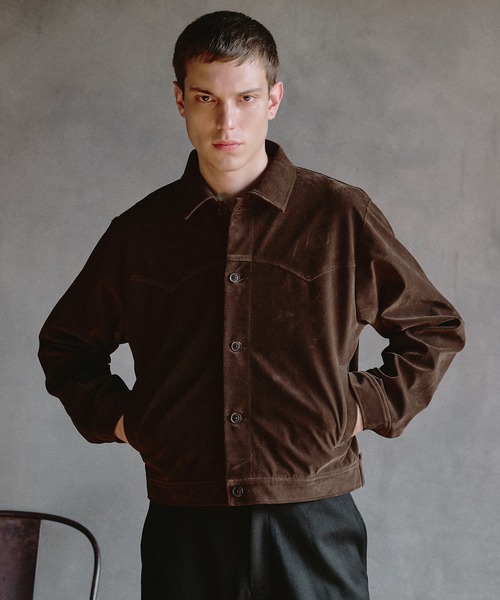 Regen Glanz(レーゲングランツ)の「western york synthetic suede jacket / ウエスタンヨークシンセティックスエードジャケット(ブルゾン・メンズ・ブラック/ブラウン系その他・MEDIUM/SMALL/LARGE)」の19枚目の写真