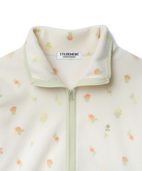 TTUDEMENT（トュードメント）の「ROSE FLEECE JACKET_IVORY（その他アウター・レディース・その他・FREE）」の4枚目の写真