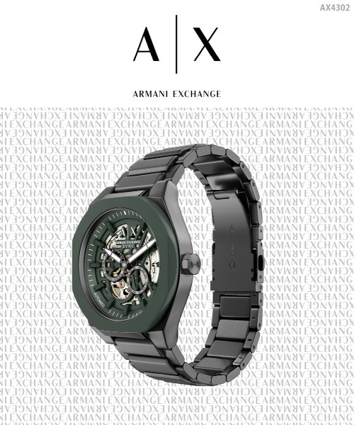 ARMANI EXCHANGE(アルマーニエクスチェンジ)の「アルマーニ・エクスチェンジ 腕時計 メンズ アナログ ステンレス AX4302(アナログ腕時計・メンズ・チャコールグレー・FREE)」の9枚目の写真