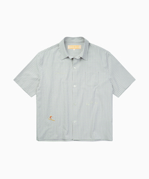 Surf Girl Check S/S Shirt_Grey