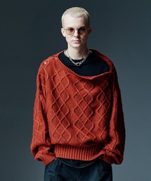 glamb | Double Head Pullover Knit / ダブルヘッドプルオーバーニット(ニット/セーター)