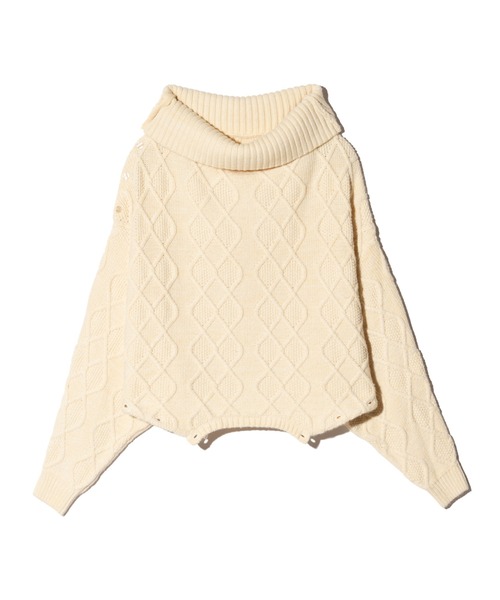 glamb(グラム)の「Double Head Pullover Knit / ダブルヘッドプルオーバーニット(ニット/セーター・メンズ・ブラック/ホワイト/レッド・M/L)」の12枚目の写真