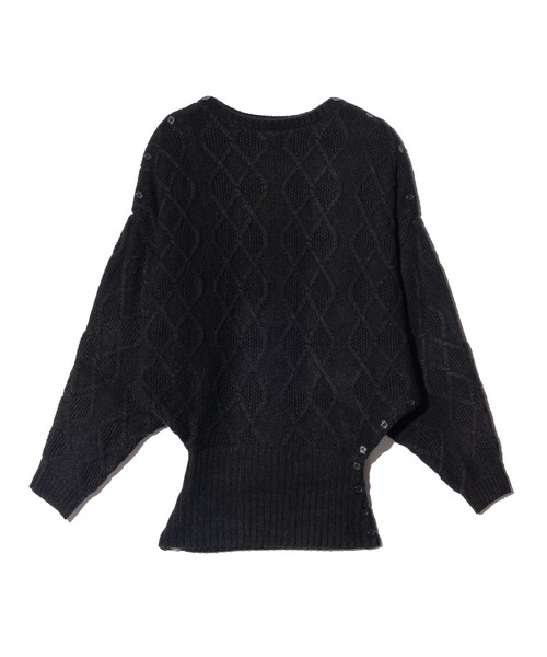 glamb(グラム)の「Double Head Pullover Knit / ダブルヘッドプルオーバーニット(ニット/セーター・メンズ・ブラック/ホワイト/レッド・M/L)」の10枚目の写真