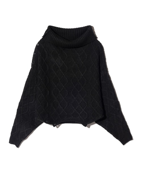 glamb(グラム)の「Double Head Pullover Knit / ダブルヘッドプルオーバーニット(ニット/セーター・メンズ・ブラック/ホワイト/レッド・M/L)」の11枚目の写真