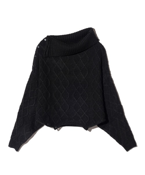 glamb(グラム)の「Double Head Pullover Knit / ダブルヘッドプルオーバーニット(ニット/セーター・メンズ・ブラック/ホワイト/レッド・M/L)」の13枚目の写真