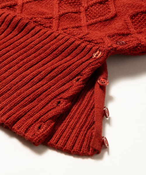 glamb(グラム)の「Double Head Pullover Knit / ダブルヘッドプルオーバーニット(ニット/セーター・メンズ・ブラック/ホワイト/レッド・M/L)」の7枚目の写真