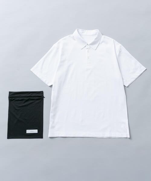 URBAN RESEARCH ROSSO MEN(アーバンリサーチロッソメン)の「『冷感/速乾』Cool Touch トラベルポロシャツ(ポロシャツ・メンズ・チャコールグレー/ホワイト/ネイビー/ブラック・SMALL/MEDIUM/X-LARGE/LARGE)」の2枚目の写真