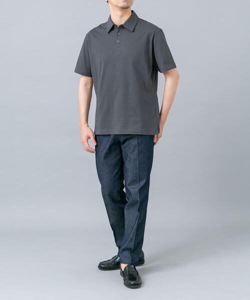 URBAN RESEARCH ROSSO MEN(アーバンリサーチロッソメン)の「『冷感/速乾』Cool Touch トラベルポロシャツ(ポロシャツ・メンズ・チャコールグレー/ホワイト/ネイビー/ブラック・SMALL/MEDIUM/X-LARGE/LARGE)」の5枚目の写真
