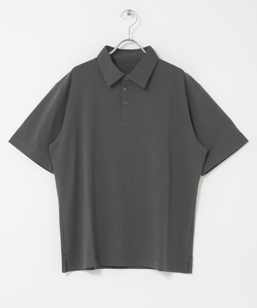 URBAN RESEARCH ROSSO MEN(アーバンリサーチロッソメン)の「『冷感/速乾』Cool Touch トラベルポロシャツ(ポロシャツ・メンズ・チャコールグレー/ホワイト/ネイビー/ブラック・SMALL/MEDIUM/X-LARGE/LARGE)」の6枚目の写真