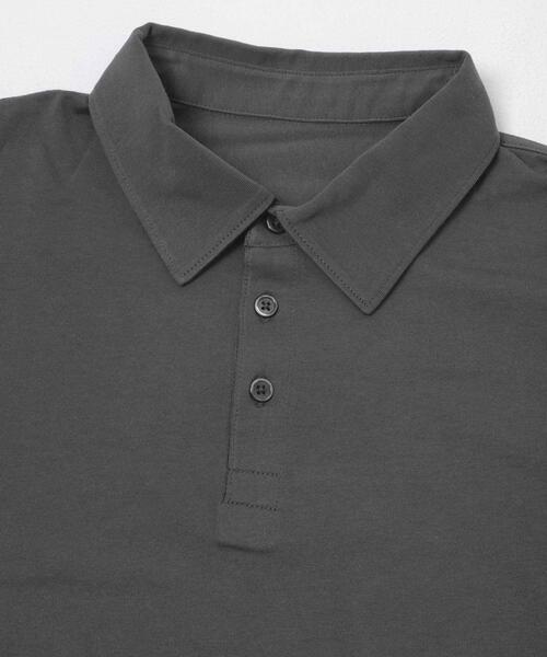 URBAN RESEARCH ROSSO MEN(アーバンリサーチロッソメン)の「『冷感/速乾』Cool Touch トラベルポロシャツ(ポロシャツ・メンズ・チャコールグレー/ホワイト/ネイビー/ブラック・SMALL/MEDIUM/X-LARGE/LARGE)」の7枚目の写真
