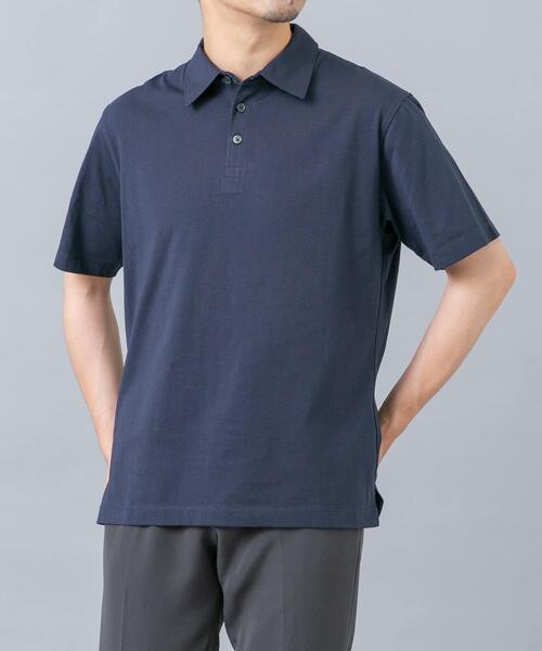 URBAN RESEARCH ROSSO MEN(アーバンリサーチロッソメン)の「『冷感/速乾』Cool Touch トラベルポロシャツ(ポロシャツ・メンズ・チャコールグレー/ホワイト/ネイビー/ブラック・SMALL/MEDIUM/X-LARGE/LARGE)」の8枚目の写真