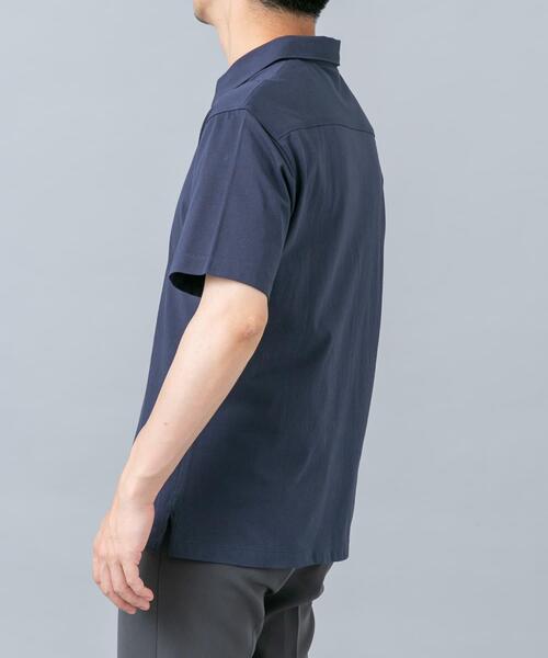 URBAN RESEARCH ROSSO MEN(アーバンリサーチロッソメン)の「『冷感/速乾』Cool Touch トラベルポロシャツ(ポロシャツ・メンズ・チャコールグレー/ホワイト/ネイビー/ブラック・SMALL/MEDIUM/X-LARGE/LARGE)」の9枚目の写真