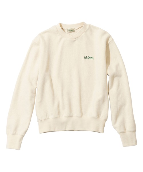 L.L.Bean(エルエルビーン)の「【JAPAN EDITION】スミスフィールド・クルーネック・スウェットシャツ(スウェット・レディース・アイボリー/ネイビー/グレー系/ブラウン・MEDIUM)」の2枚目の写真