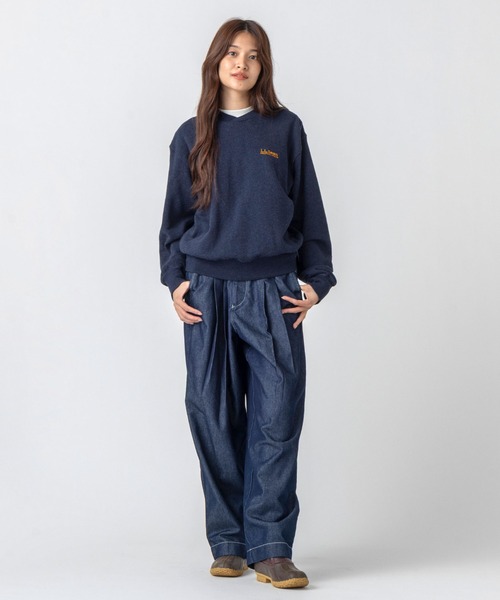 L.L.Bean(エルエルビーン)の「【JAPAN EDITION】スミスフィールド・クルーネック・スウェットシャツ(スウェット・レディース・アイボリー/ネイビー/グレー系/ブラウン・MEDIUM)」の7枚目の写真