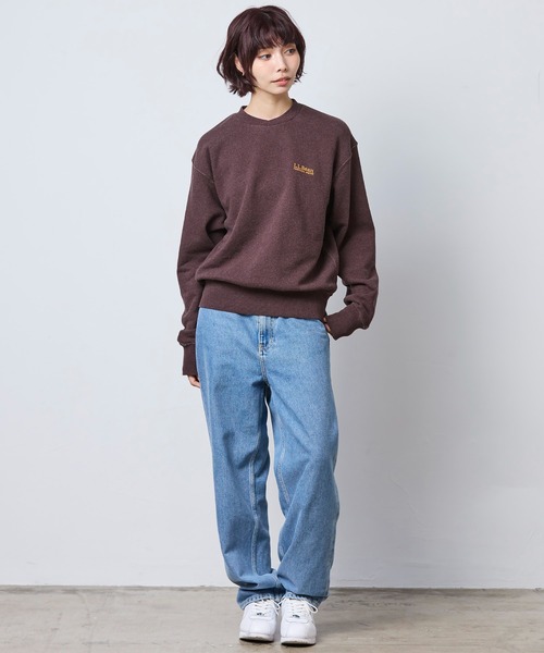L.L.Bean(エルエルビーン)の「【JAPAN EDITION】スミスフィールド・クルーネック・スウェットシャツ(スウェット・レディース・アイボリー/ネイビー/グレー系/ブラウン・MEDIUM)」の19枚目の写真