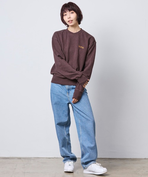 L.L.Bean(エルエルビーン)の「【JAPAN EDITION】スミスフィールド・クルーネック・スウェットシャツ(スウェット・レディース・アイボリー/ネイビー/グレー系/ブラウン・MEDIUM)」の20枚目の写真