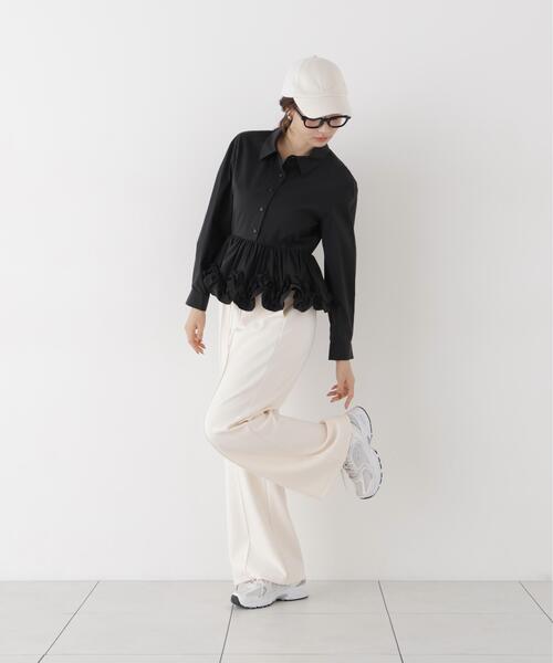 PROPORTION BODY DRESSING(プロポーションボディドレッシング)の「<a>ペプラムフリルブラウス / 1216210902(シャツ/ブラウス・レディース・ブルー/ホワイト/ブラック・FREE)」の8枚目の写真